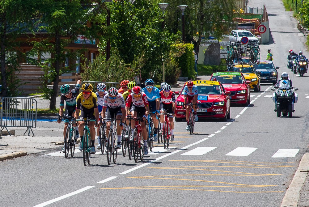 The Criterium du Dauphiné went through Les Gets today
