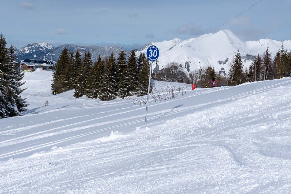 Les Gets - New Cyclamen ski Piste on the Chavannes Side