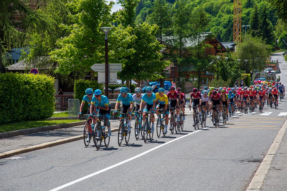 The Criterium du Dauphiné went through Les Gets today