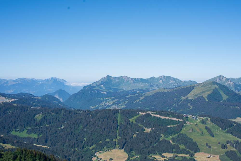 Hiking up Pointe de Ressachaux - Les Gets