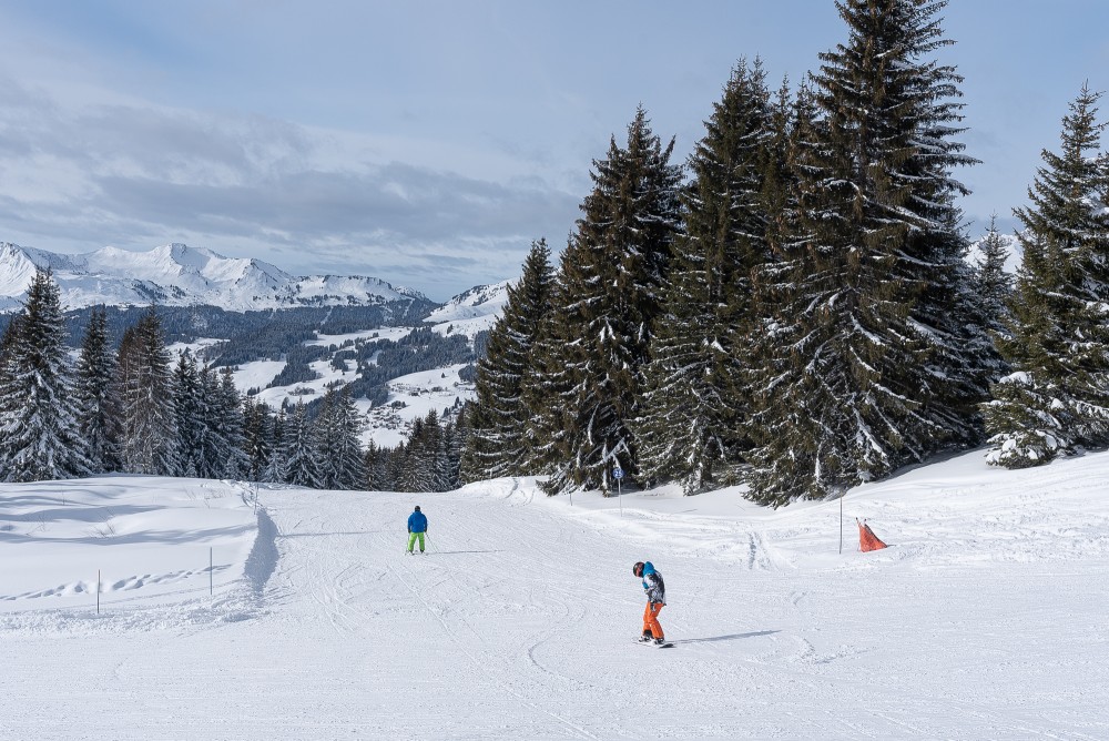 Les Gets - New Cyclamen ski Piste on the Chavannes Side