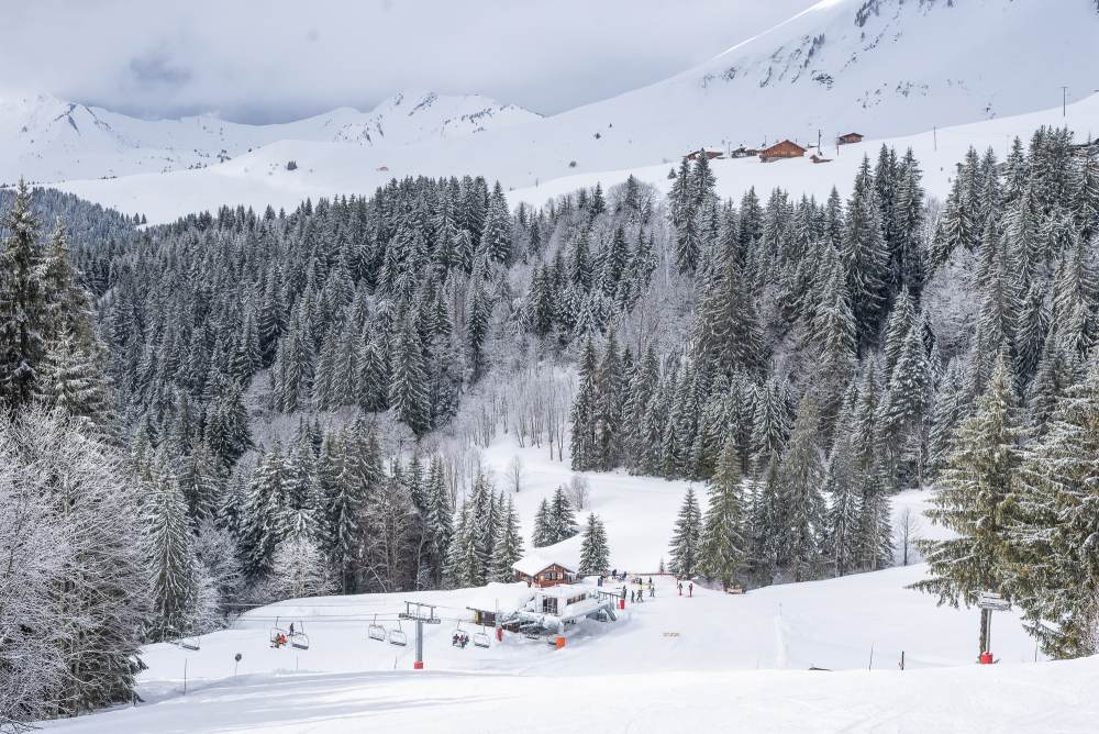 The great piste conditions in Les Gets continue