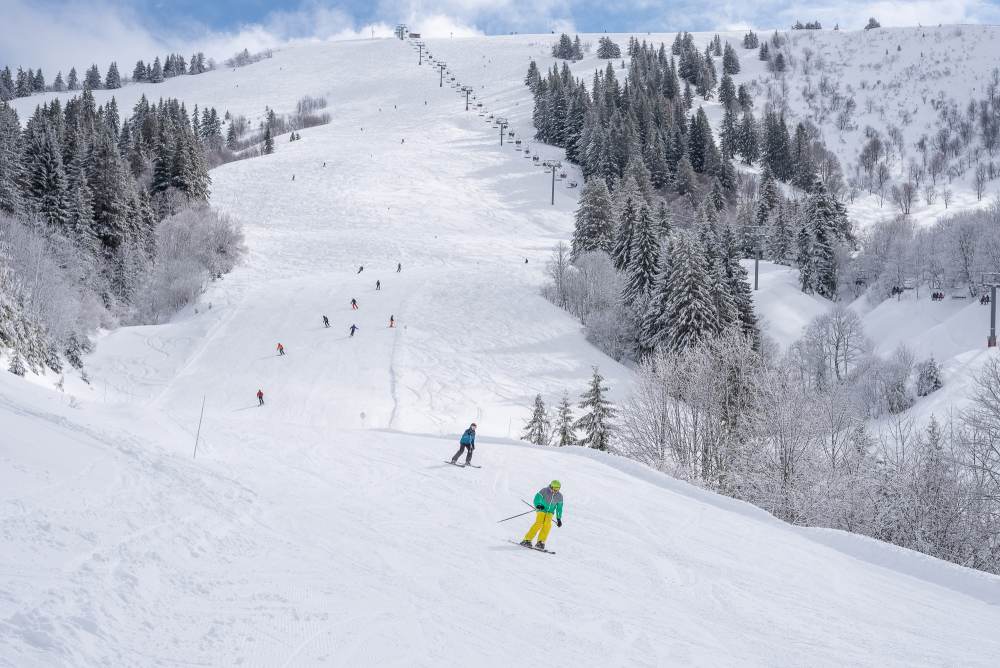 The great piste conditions in Les Gets continue