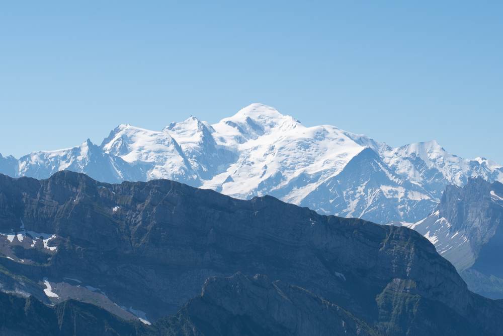 Hiking up Pointe de Ressachaux - Les Gets