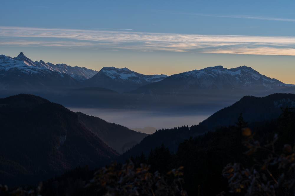 Magnifiques clichés depuis le Mont Chéry pris hier
