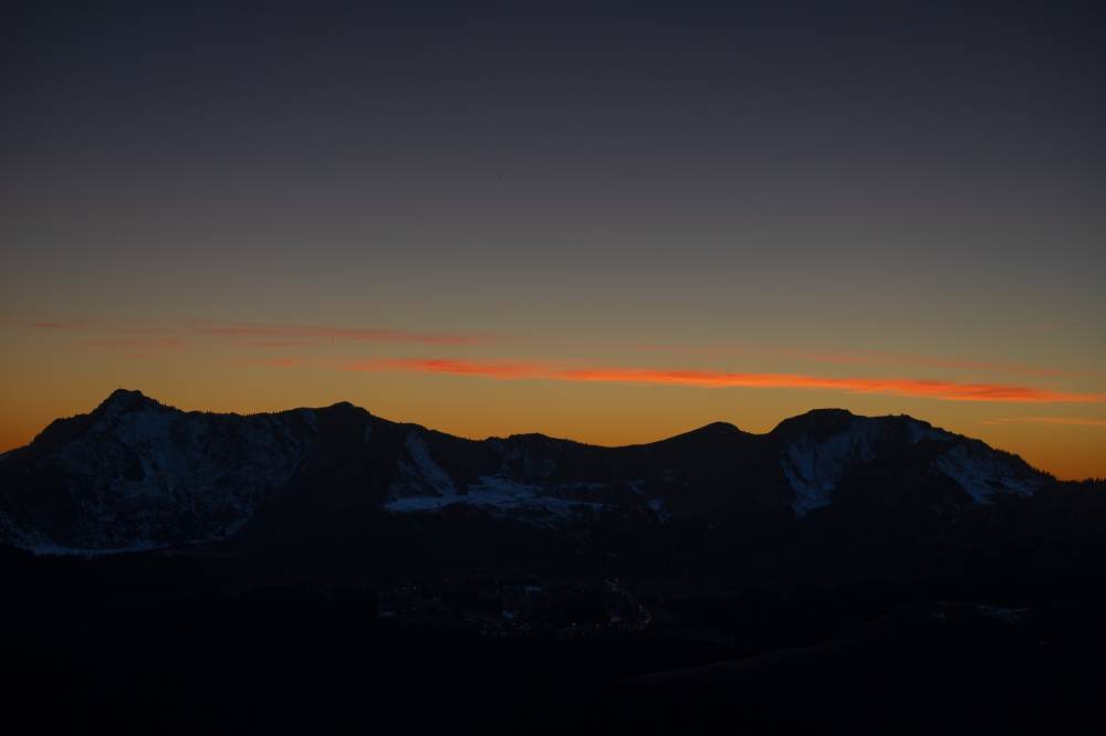 Magnifiques clichés depuis le Mont Chéry pris hier