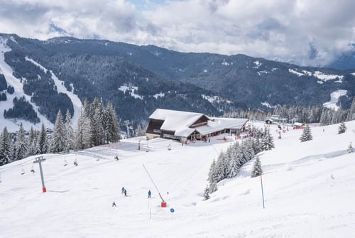 The great piste conditions in Les Gets continue