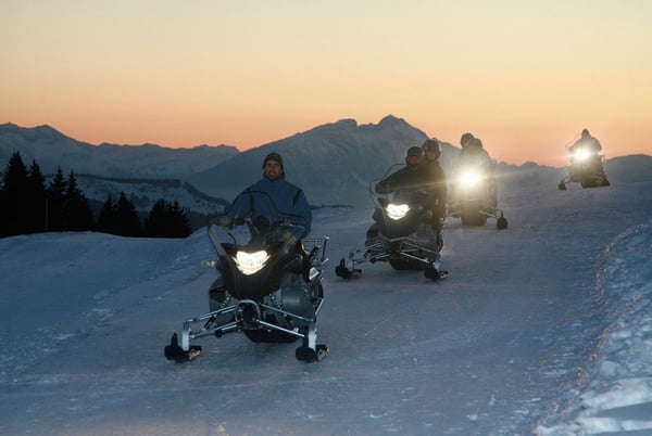Skidoo Riding in Avoriaz - Avoscoot - From Les Gets
