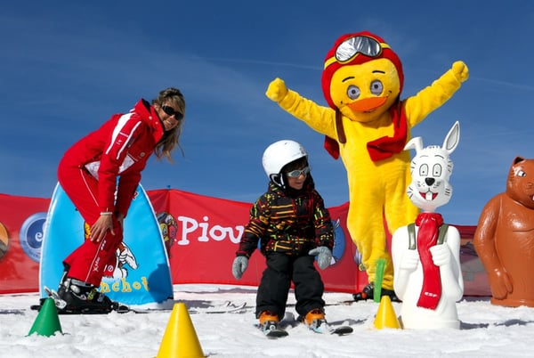 ESF aux Gets - Cours de ski 3/4 ans - Club Pioupiou/garderie