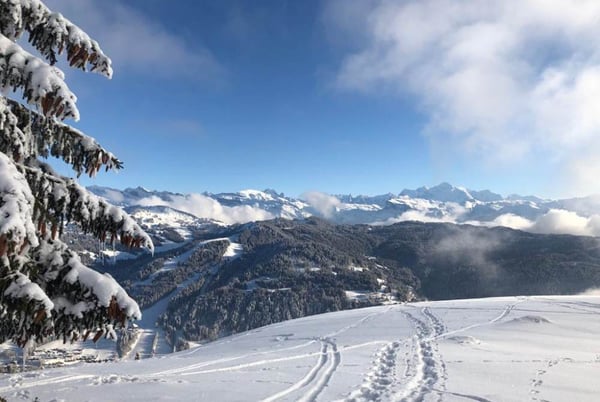 Balade en raquettes à neige Le Mont Caly - Les Gets