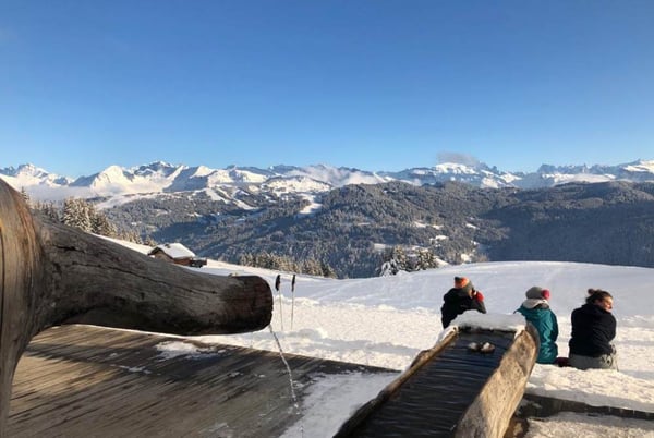 Balade en raquettes à neige Le Mont Caly - Les Gets