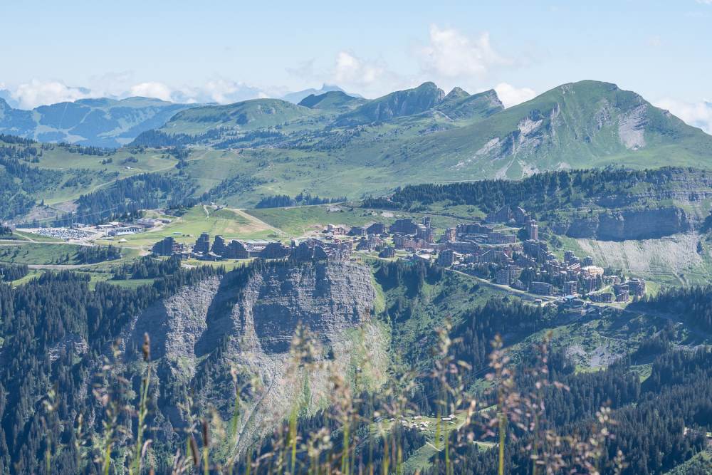 Hiking up Pointe de Ressachaux - Les Gets